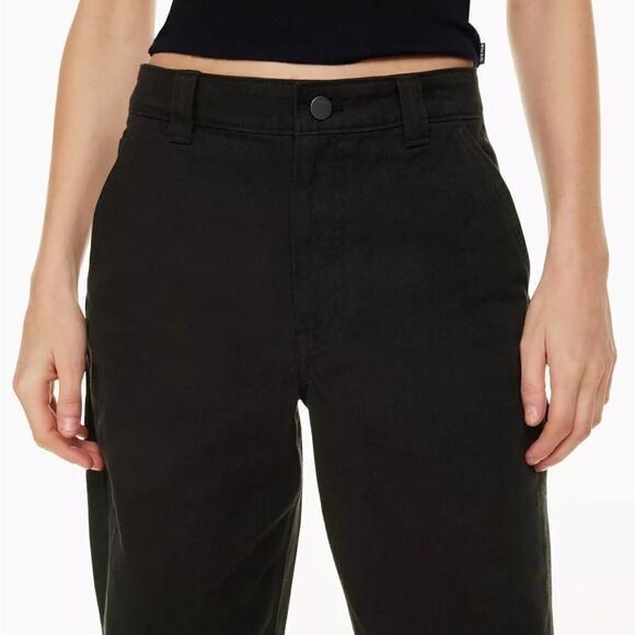 Aritzia TNA Black Greenwich Carpenter Pant In Black Sz 00 - Picture 2 of 15